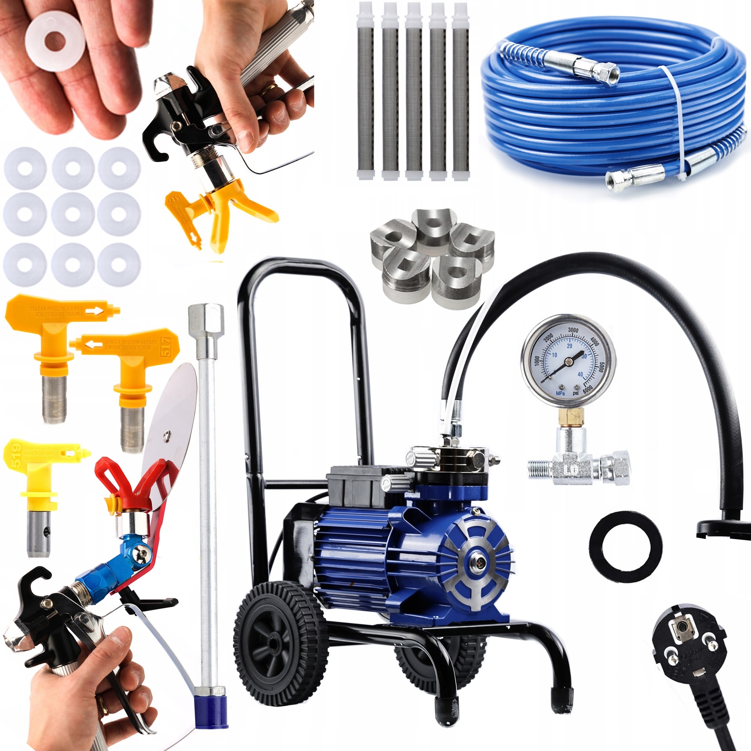 ROSFIX 3500W HYDRODYNAMICKÝ GENERÁTOR MAĽOVANIA, DÝZY, LANCE, REZAČ